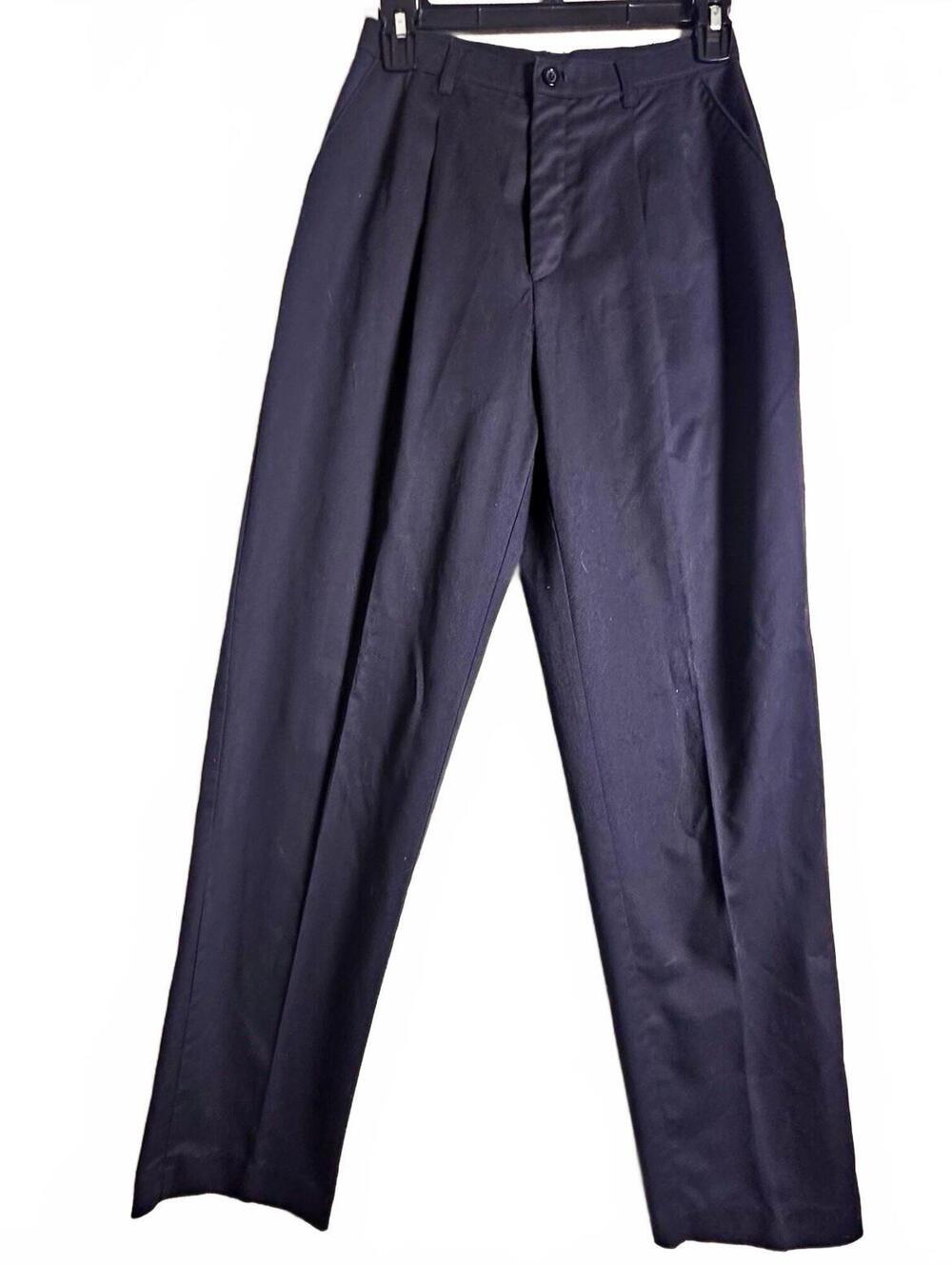 Vintage Levi's Women's Black Pleated trouser Pants High Rise retro black Xs